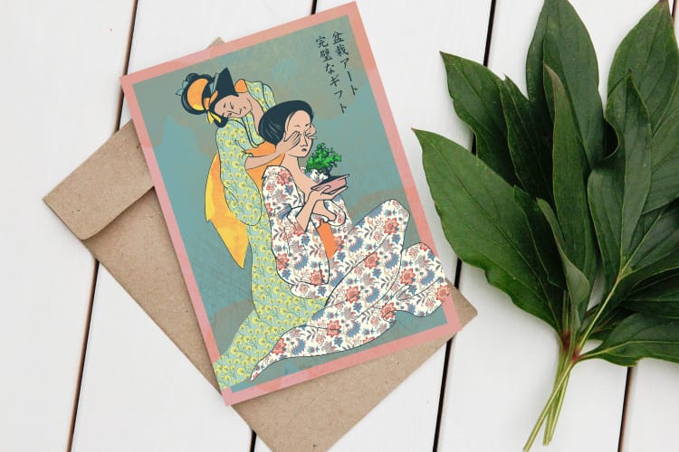 Открытка "Две Японки"