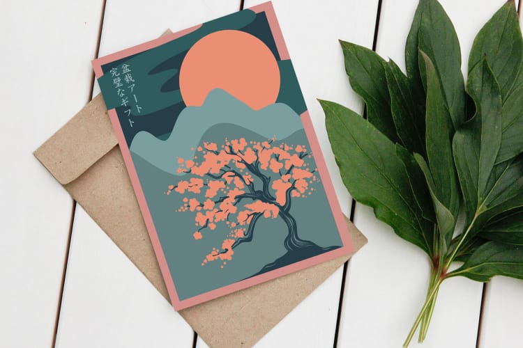 Открытка "Сакура" Открытка "Сакура"