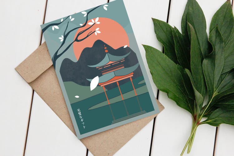 Открытка "Пагода" Открытка "Пагода"