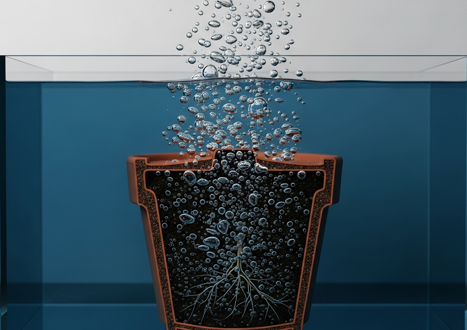 Схема полива погружением